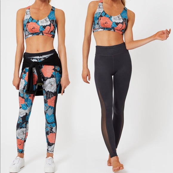 Sweaty Betty Pants - Reversible Chandrasana Legging Japanese Print - M